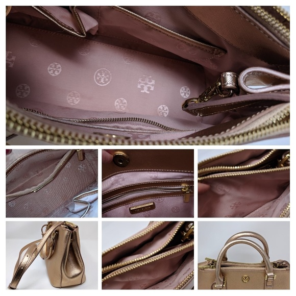 π Sale!πHPπTory Burch Robinson TB Micro Rose Gold Shoulder Bag Satchel π - Picture 4 of 8